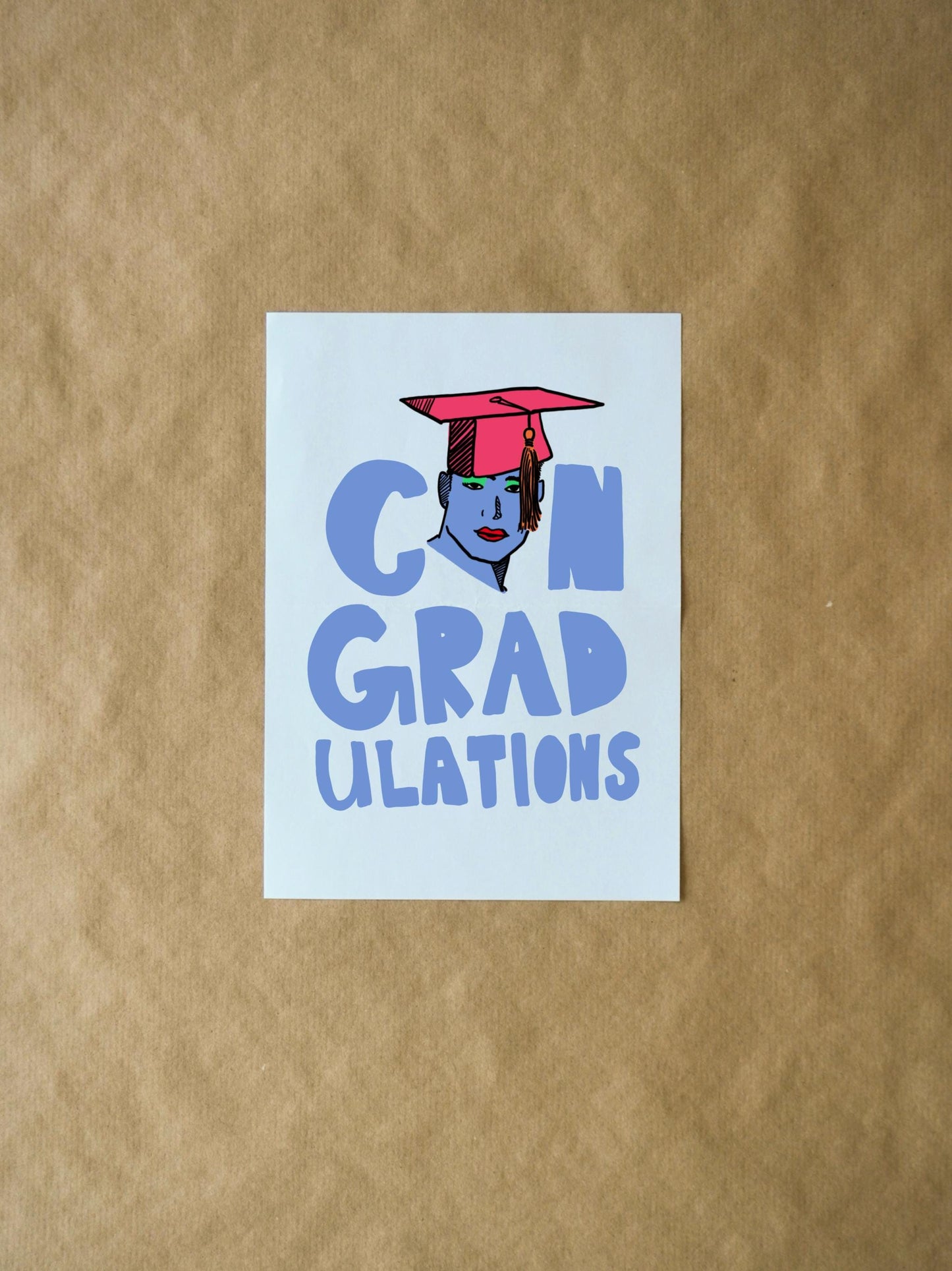 ConGRADulations Card - Congratulations Greeting Card for New Graduate, Funny Grad Card, Unique Graduation Gift, Celebrate Success