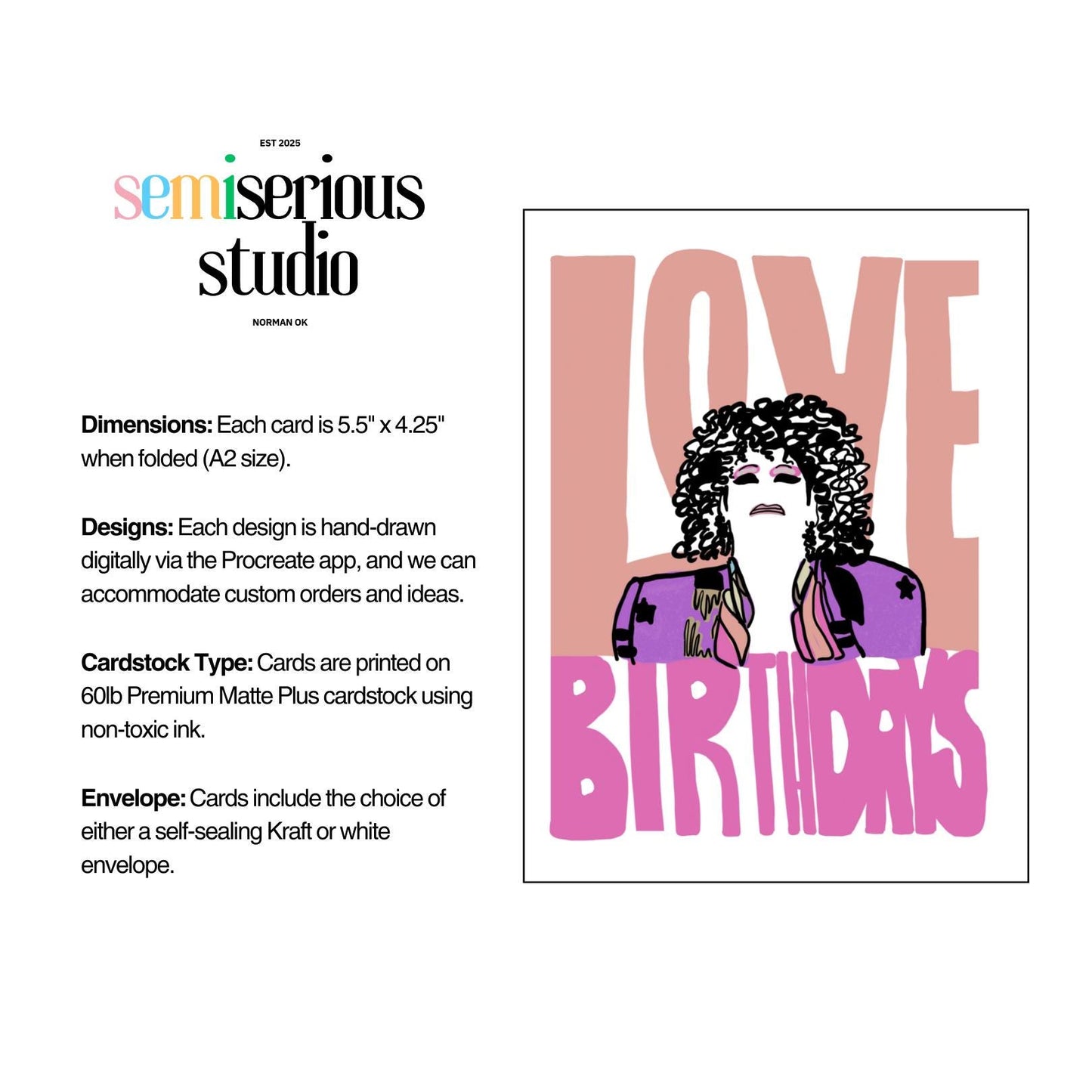 Thorgy Thor Love Birthdays Card - Cute Colorful Drag Queen Greeting Card for LGBTQ Friends and Family, RuPaul's Drag Race Gift