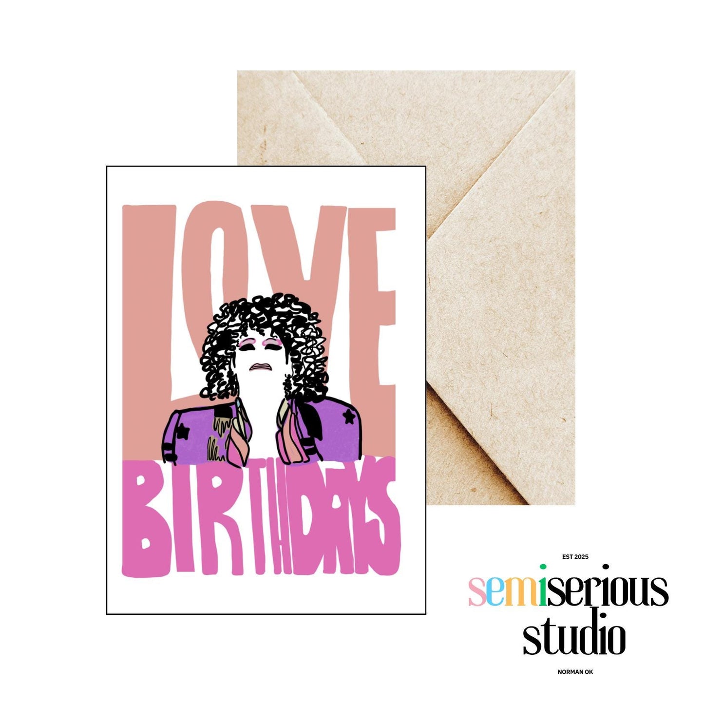 Thorgy Thor Love Birthdays Card - Cute Colorful Drag Queen Greeting Card for LGBTQ Friends and Family, RuPaul's Drag Race Gift