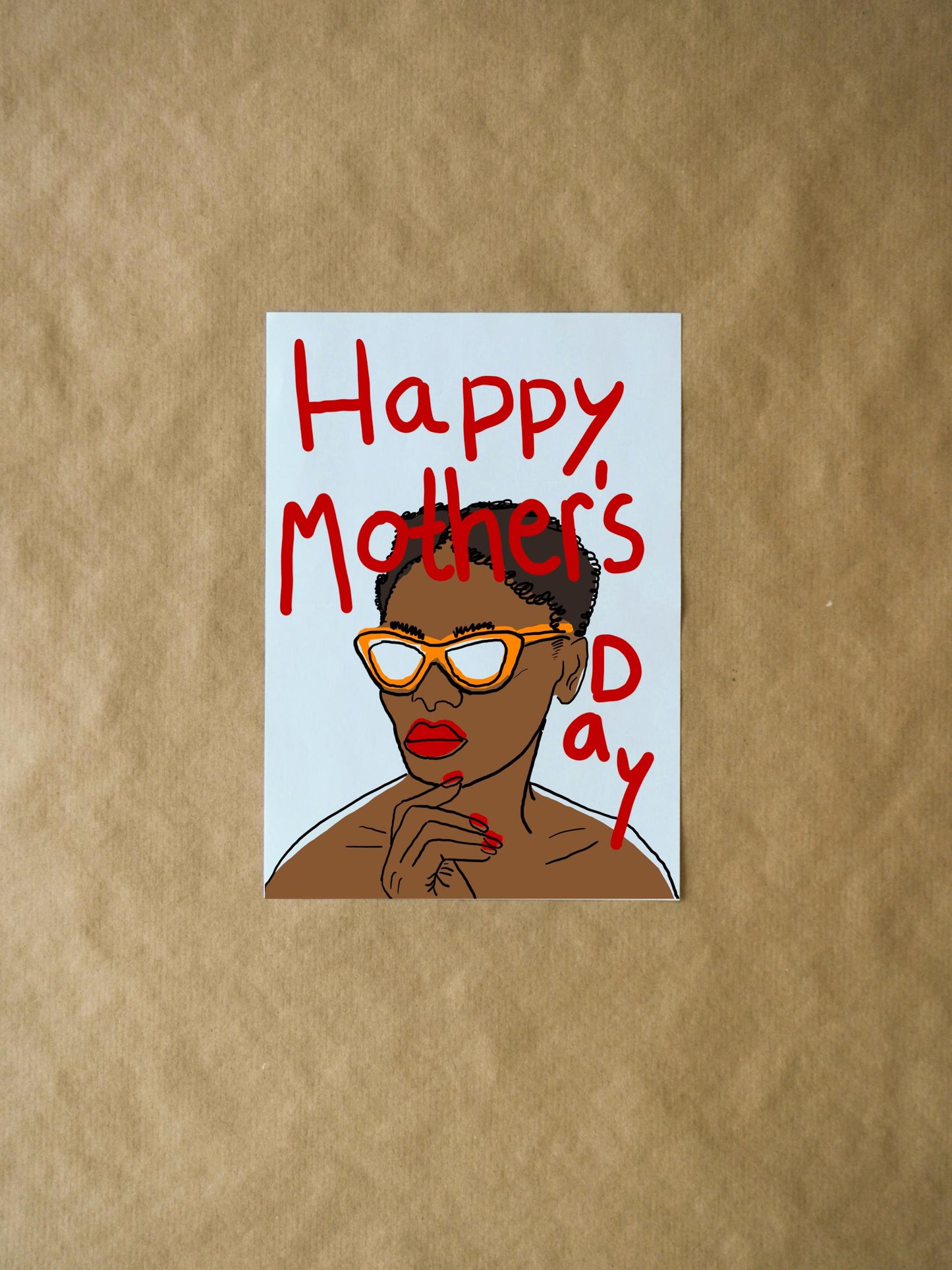 Cool Happy Mother's Day Card | Fun Mom in Sunglasses | Unique Cute Holiday Greeting Card for Mother's Day