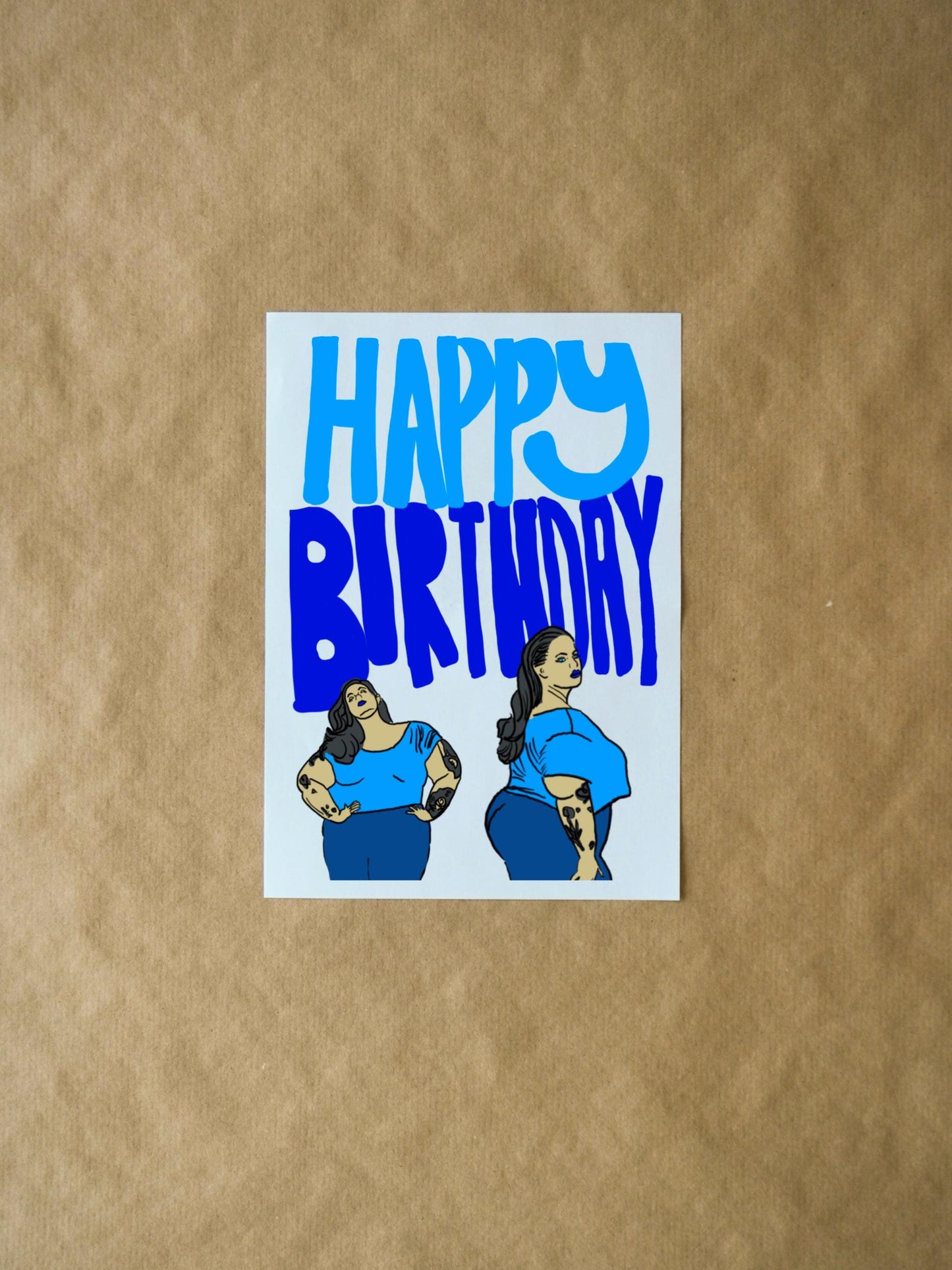 Happy Birthday Card - Cute Feminist Empowerment Birthday Card for Women, Girls & Friends - Fun Colorful Design Gift for Family and Kids