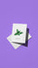 Hand-drawn illustration of mint leaves with the message 